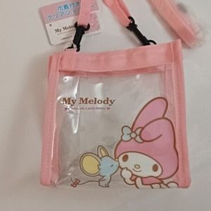 My melody transparent PVC shoulder mini bag